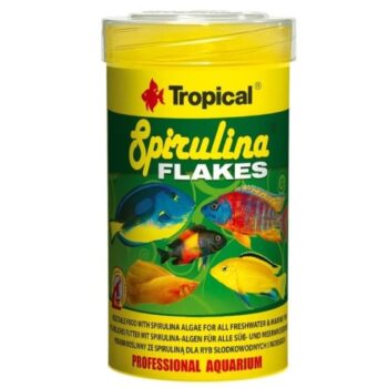 TROPICAL SPIRULINA ESCAMAS O FLAKES 250 ML Ó 50 GR. POTE SELLADO