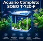 MINI ACUARIO CURVO MOD.T-720F DE 15L MARCA SOBO - Imagen 6