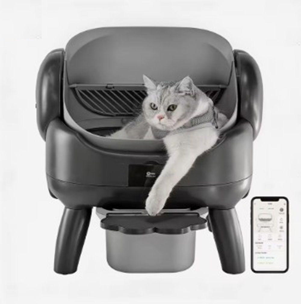 CAT LITER FJ108 7 Arenero Litera Automático Gatos Escalón Contenedor De 10l - Imagen 1