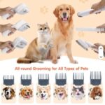 Kit De Aseo Completo Secadora Aspirador Para Mascotas 6 En 1 - Imagen 7